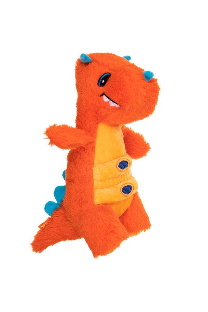 Growl Stomperz Tina the Orange Triceratops