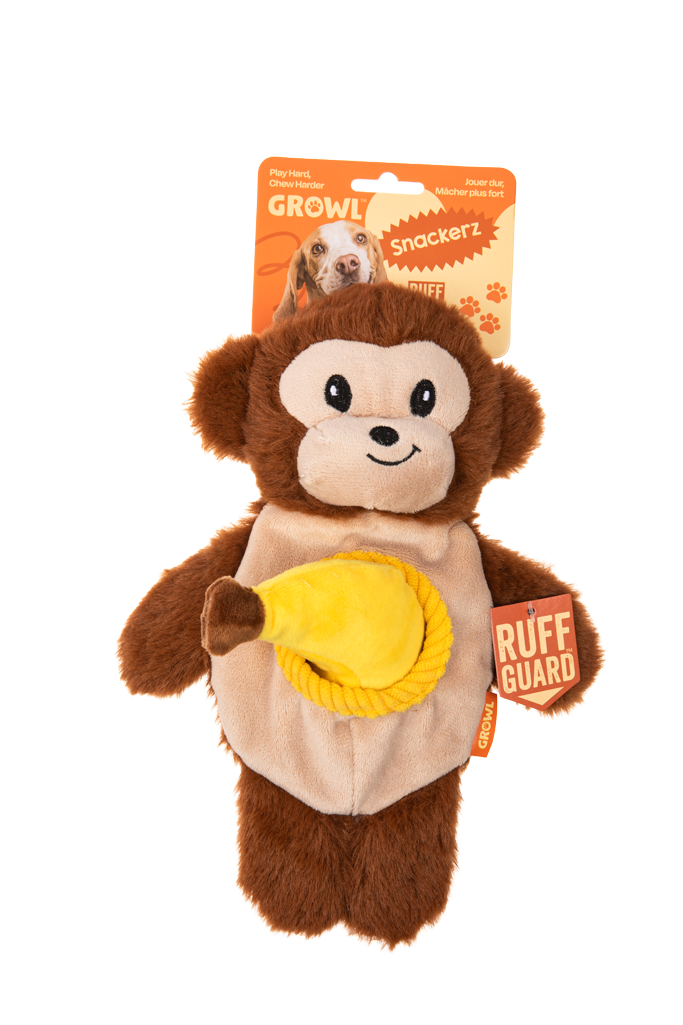 Growl Snackerz Milo the Monkey
