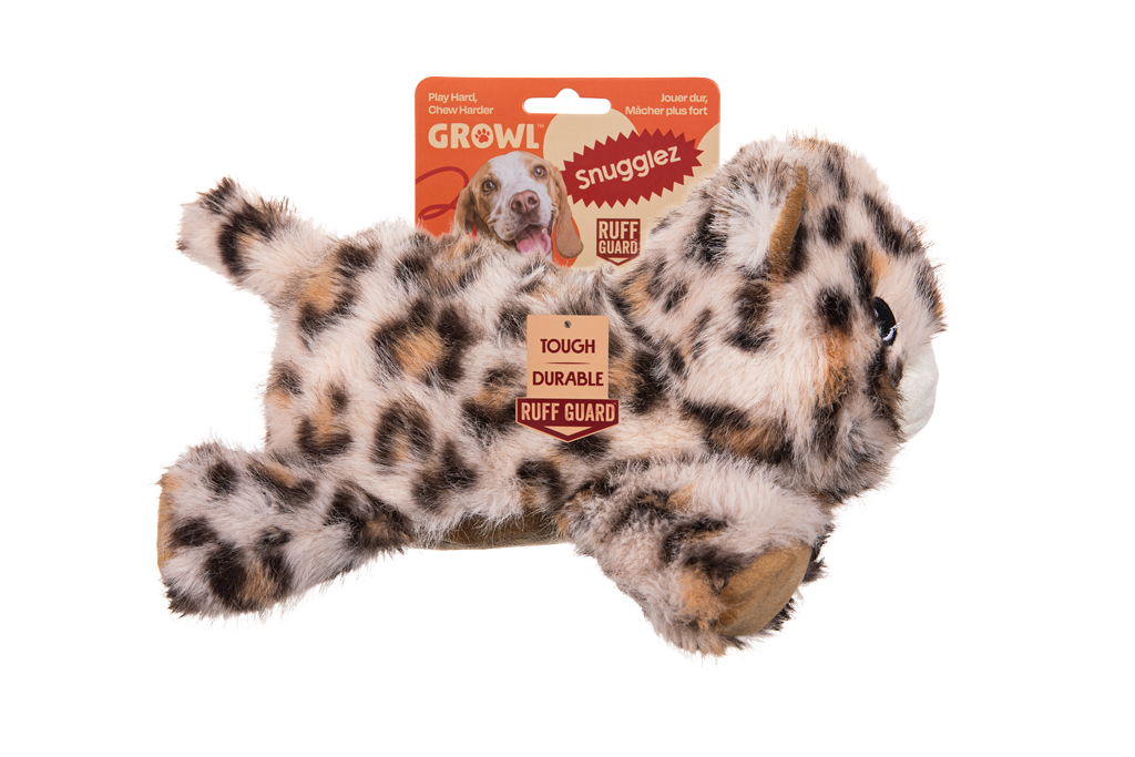 Growl Snugglez Larry the Leopard