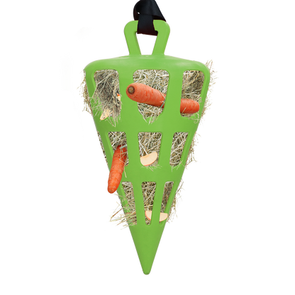 Hay Slow Feeder Fun & Flex Carrot Green
