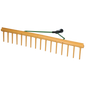 Hay rake with smoothing edge 64 cm, 16 teeth