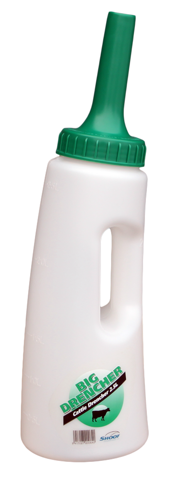 Etetőpalack Easy Drencher 2,5 l tehén/borjú zöld Teljes
