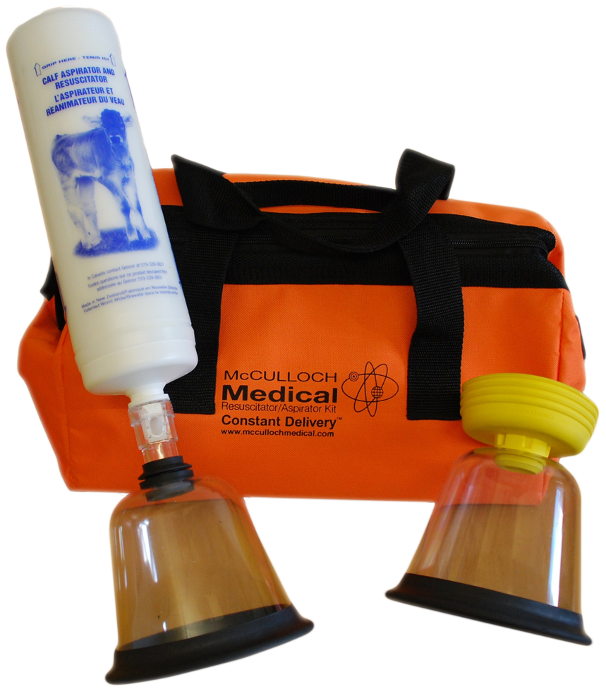 Calf rescuer respiration pump