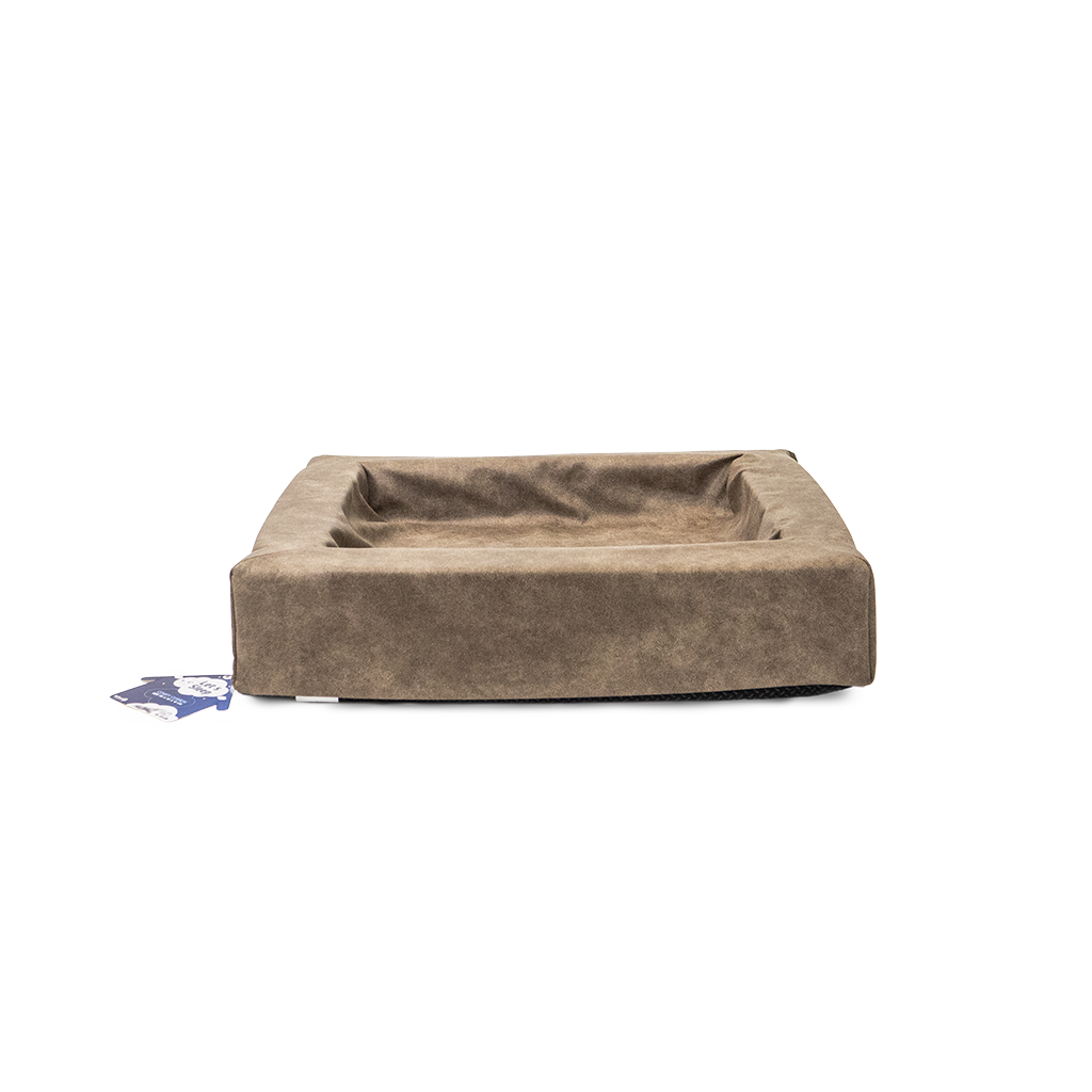 Let's Sleep Comfy Cushion Dog Basket M Taupe