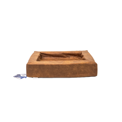 Let's Sleep Comfy Cushion Dog Basket M Cognac