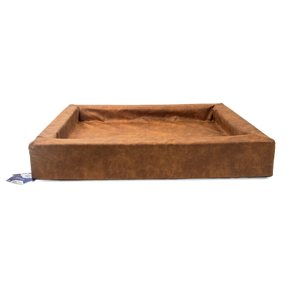 Let's Sleep Comfy Cushion Dog Basket L Cognac