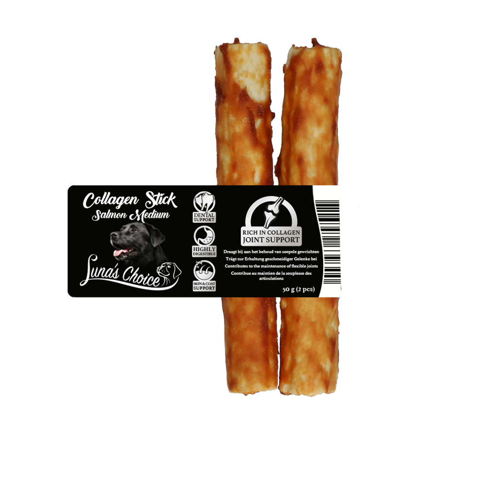 Luna's Choice Collagen Chews Stick Salmon M