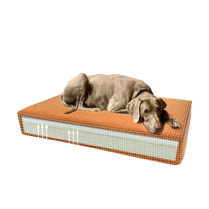 Madison Orthopedic Cushion Velvet Orange S