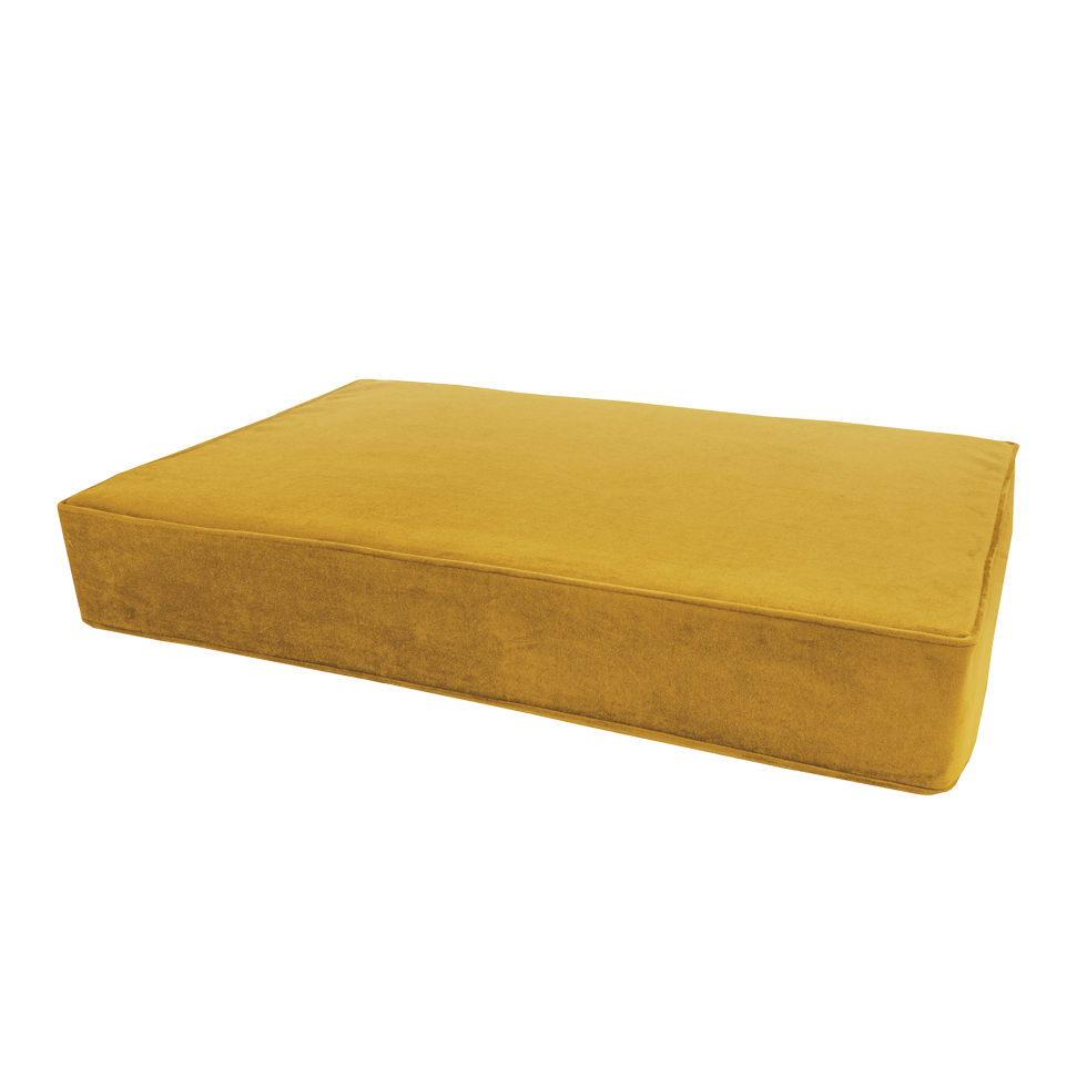 Madison Orthopedic Cushion Velvet Yellow S