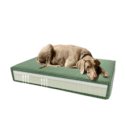 Madison Orthopedic Cushion Velvet Green S