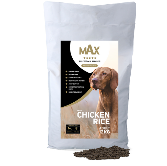 Max Adult Préselt Száraztáp Csirke & Rizs 12 kg