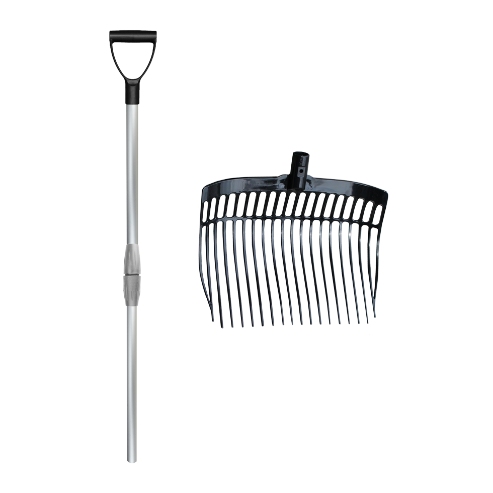 Shaving fork with handle Black