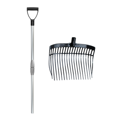 Shaving fork with handle Black