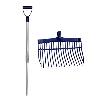 Shaving fork with handle Blue
