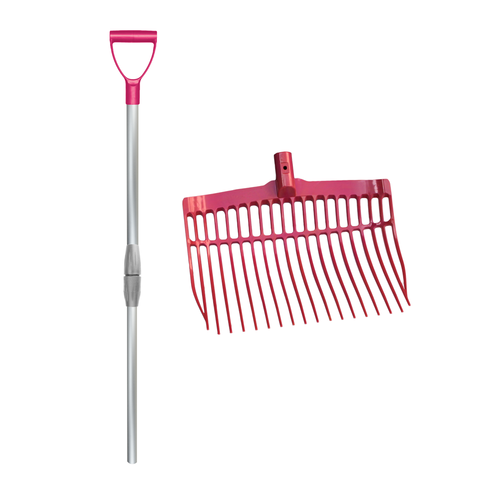 Shaving fork with handle Pink