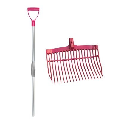 Shaving fork with handle Pink