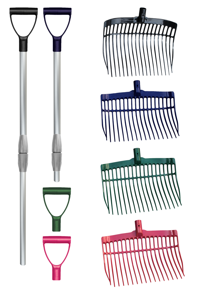 Shaving fork with handle Black