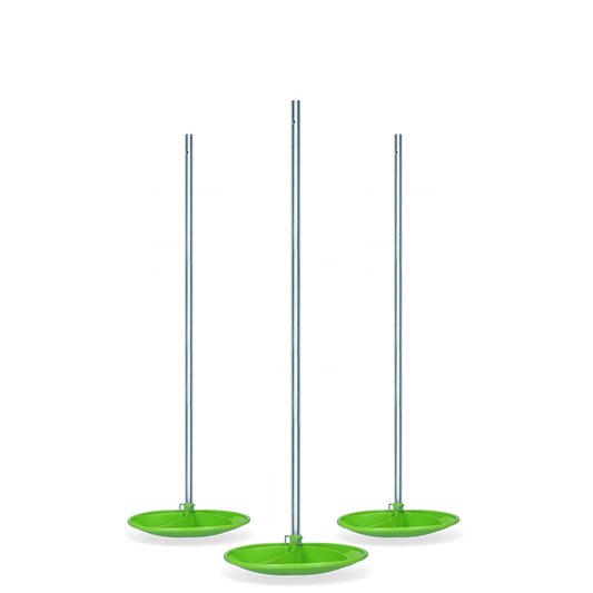 Csavaros etetőedény-tartó 125 cm 3 darab külön