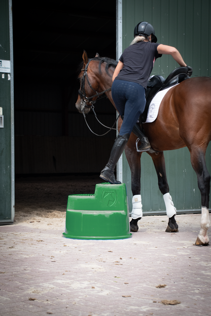Excellent Horse Mounting Block 3 Steps Green