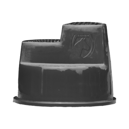 Excellent Horse Mounting Block 3 Steps Black