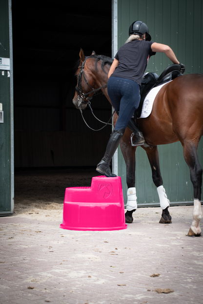 Excellent Horse Mounting Block 3 Steps Pink