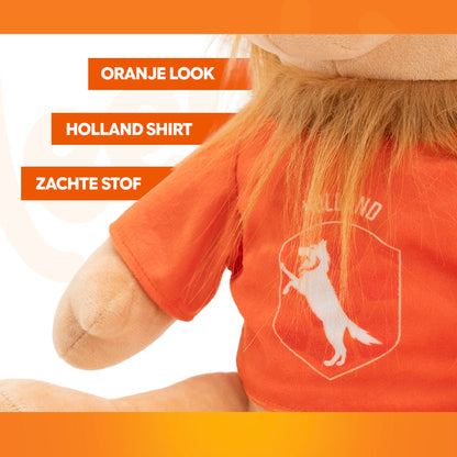 Oranje Memvis De Leeuw WK-Knuffel L