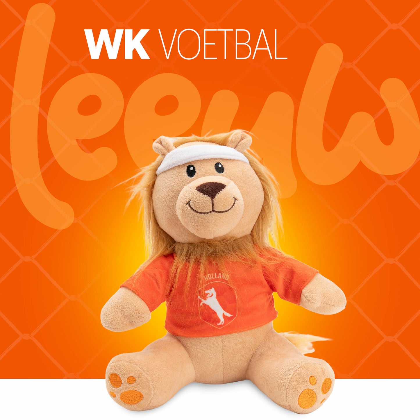 Oranje Memvis De Leeuw WK-Knuffel M