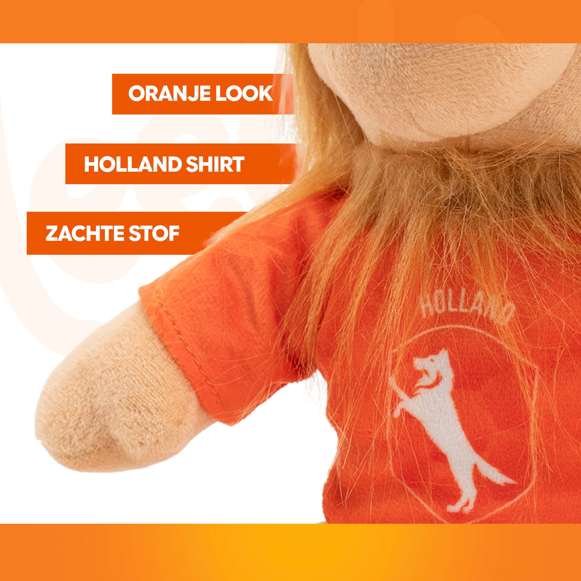 Oranje Memvis De Leeuw WK-Knuffel M