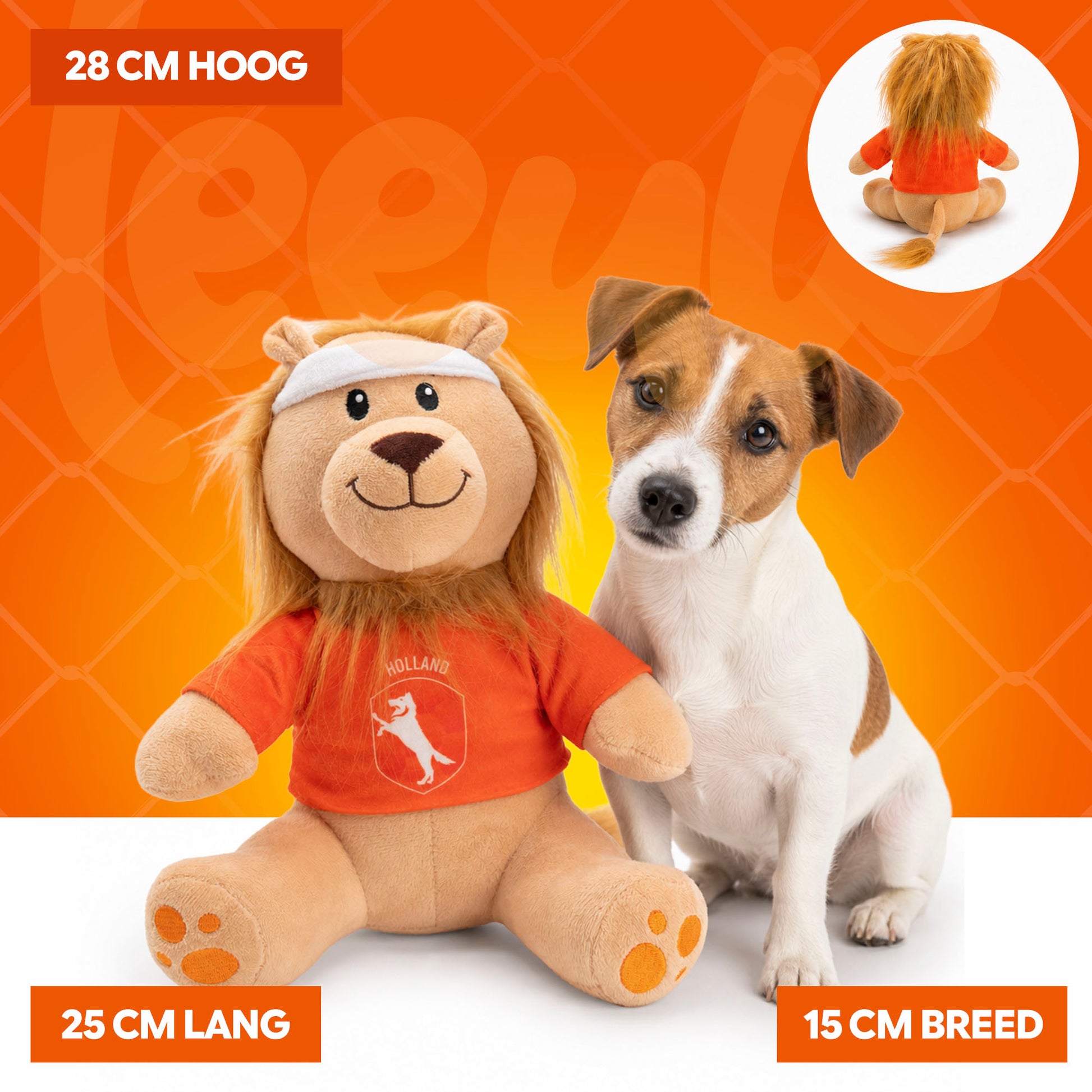 Oranje Memvis De Leeuw WK-Knuffel M