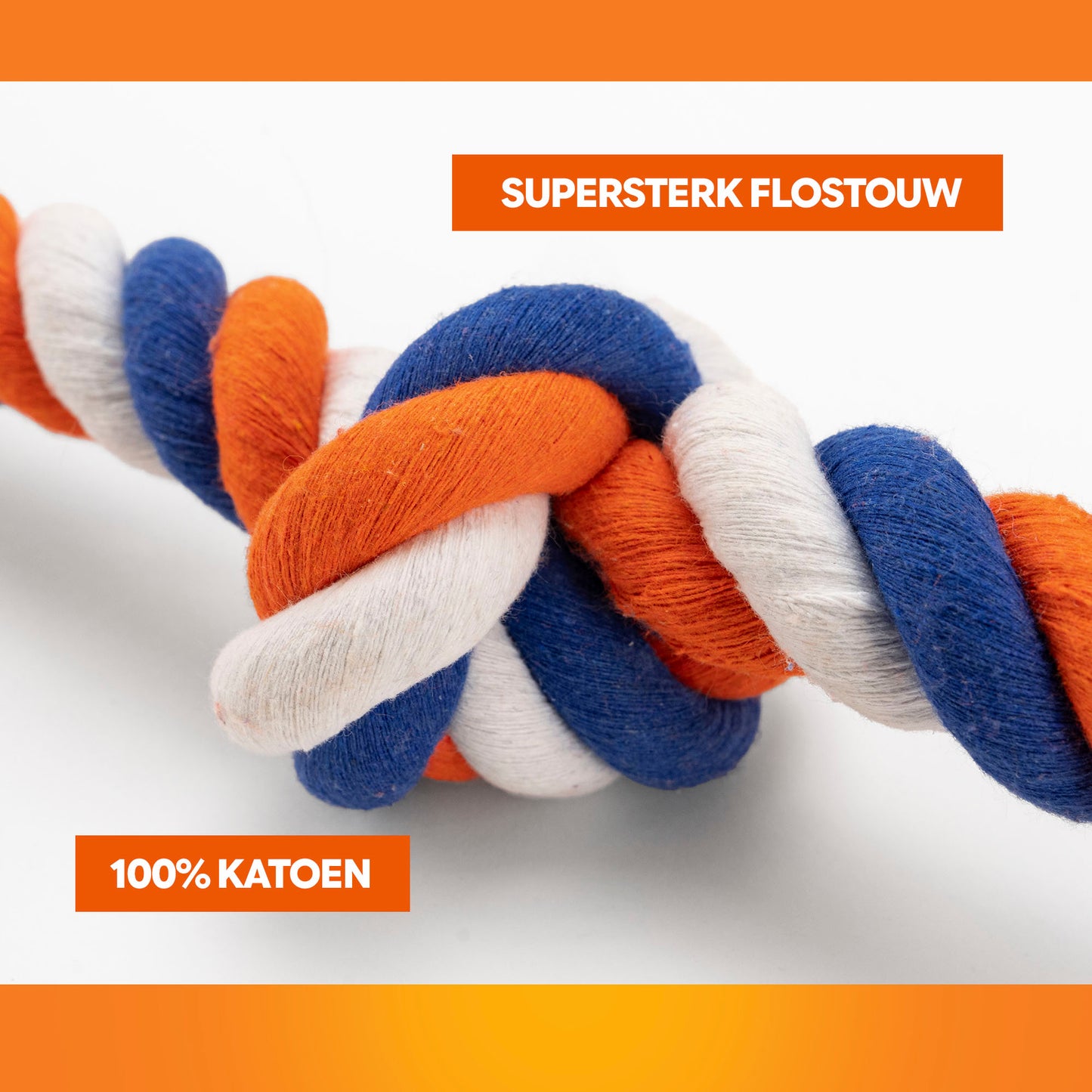 Oranje WK Flosstouw Oranje, Wit en Blauw