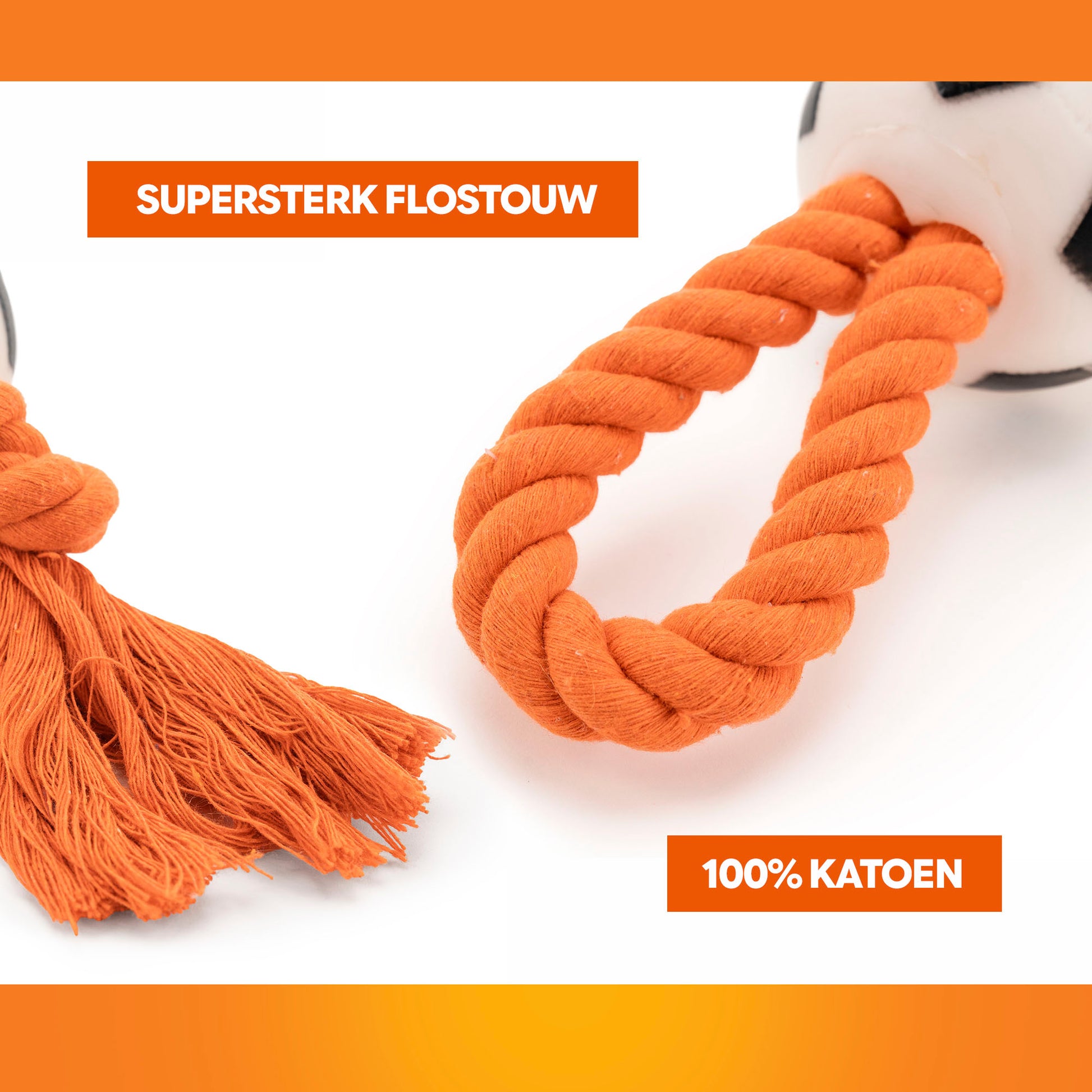 Oranje WK Flosstouw Voetballen
