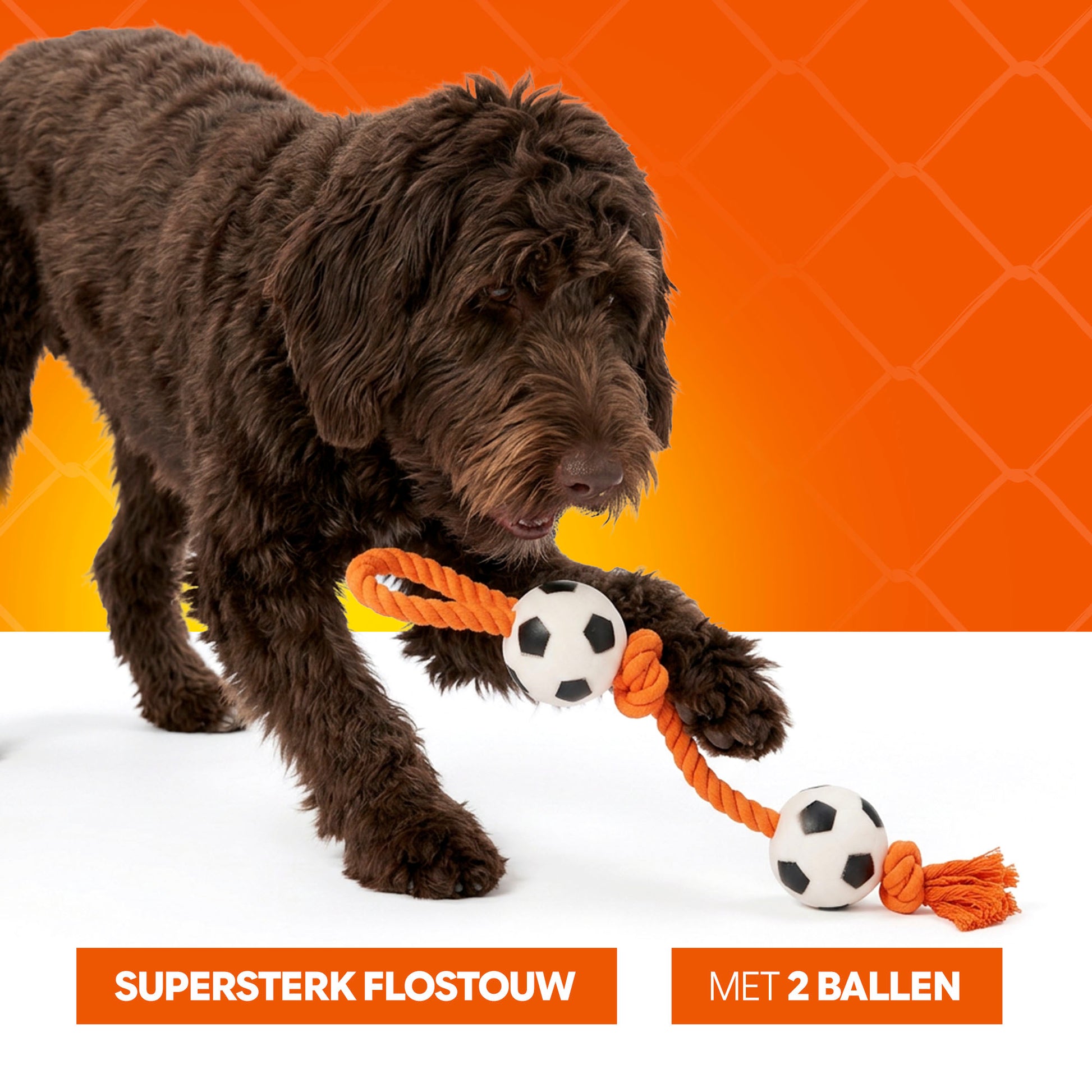 Oranje WK Flosstouw Voetballen