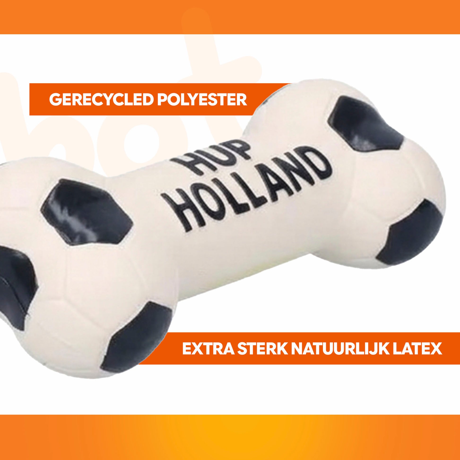 Oranje WK Latex Hondenspeeltjes Bot