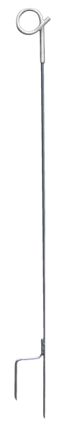 Pigtail post round 110cm steel post+green pigtail insulator