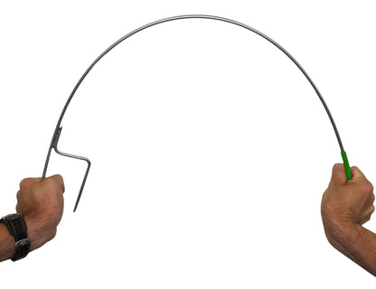 Pigtail post round 110cm steel post+green pigtail insulator