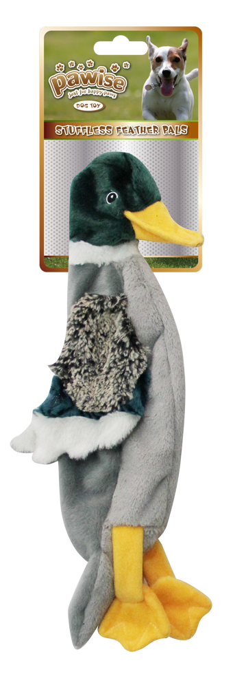 Pawise Stuffless Feather Pals Duck S