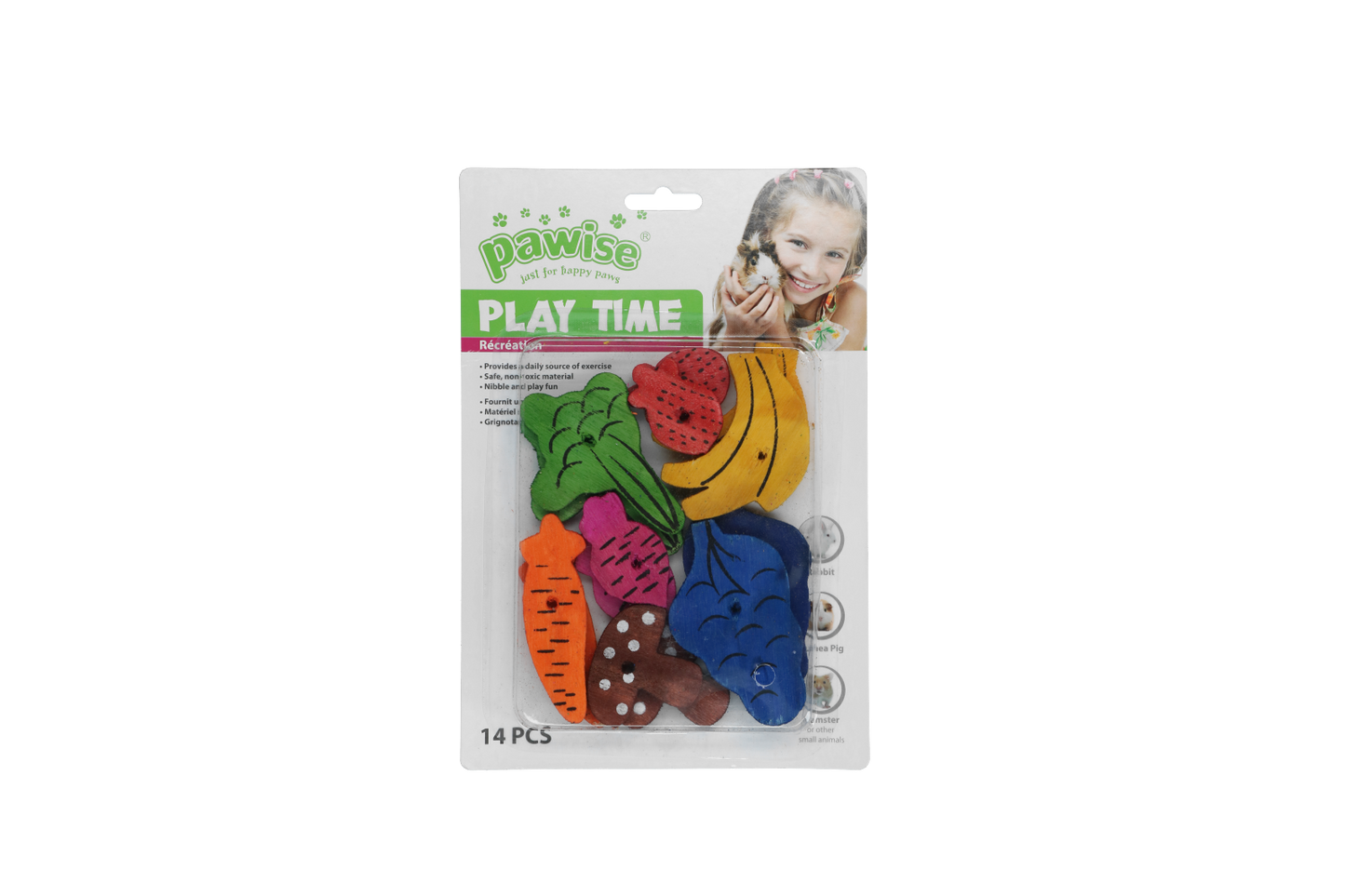 Pawise Play Time Small Pet Fruit & Veggie mix