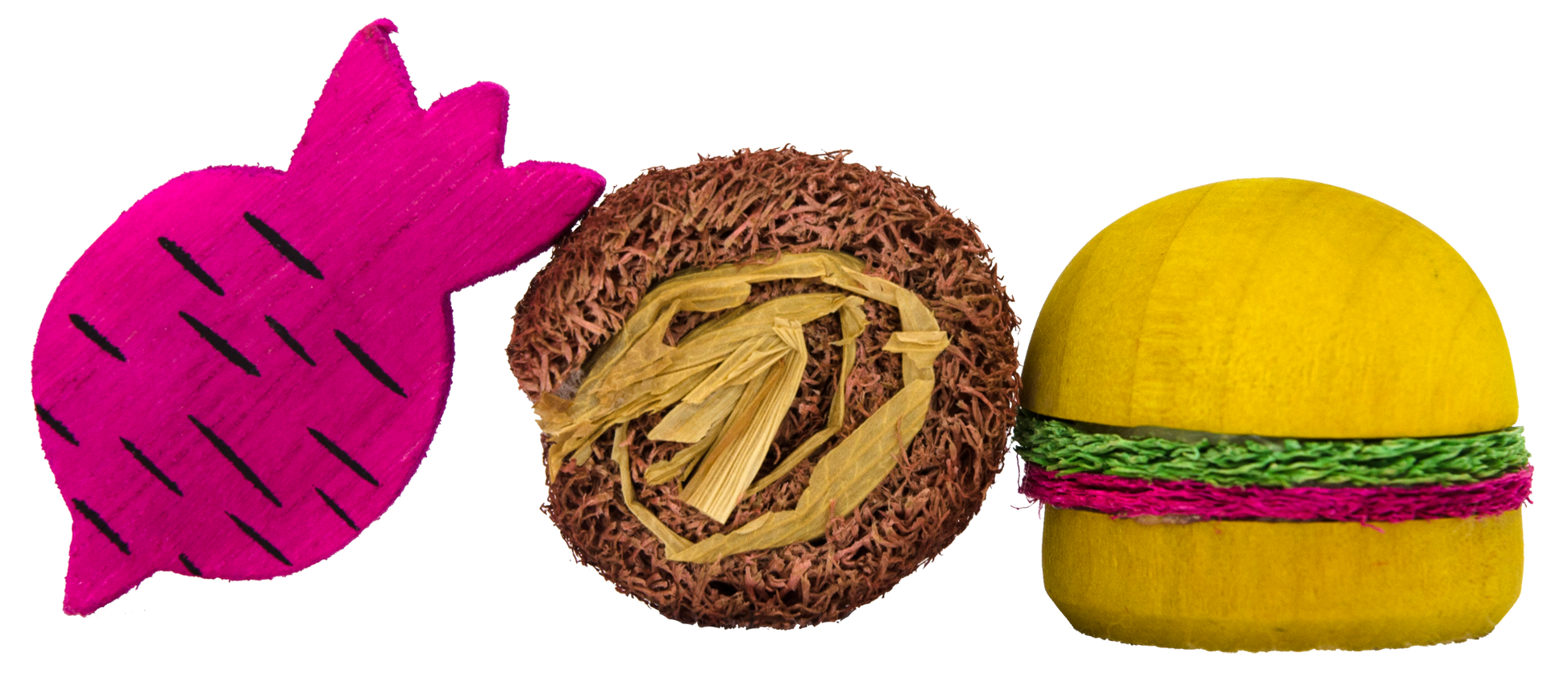 Pawise Wooden Loofah Pretty Toys No2