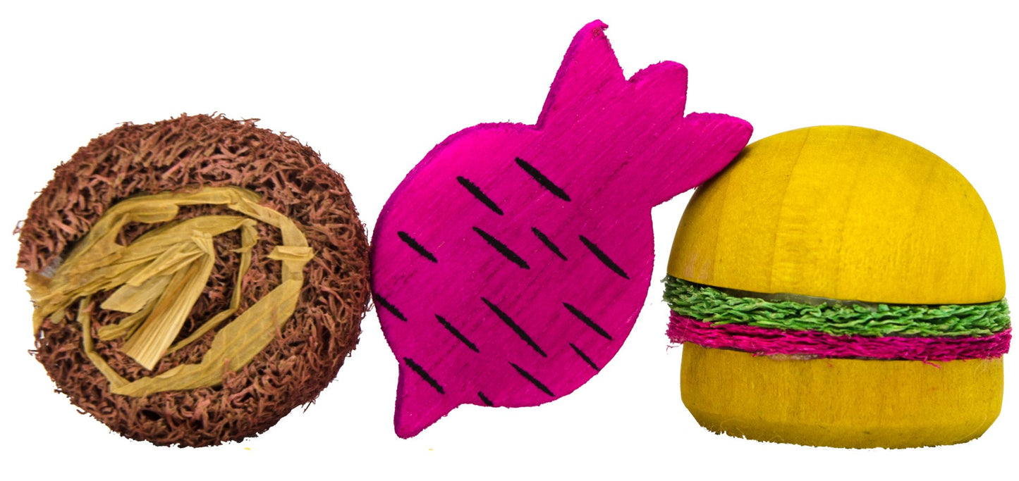 Pawise Wooden Loofah Pretty Toys No2