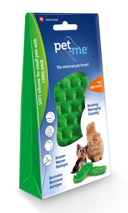 Pet+Me Cat Hair Brush Long hair Green