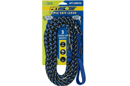 Petsport Triple Safe Leash Blue 1.8 m