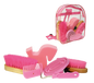 Grooming kit with 7 products in backpack pink