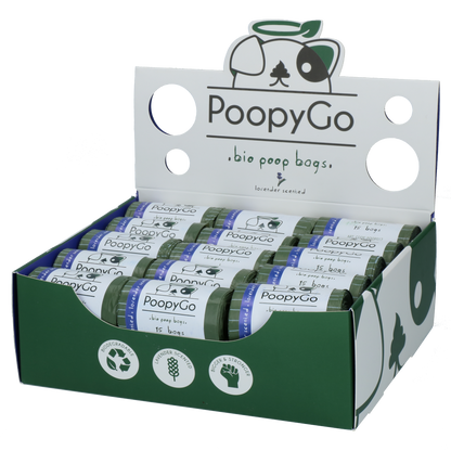 PoopyGo Eco friendly single roll lavender scented