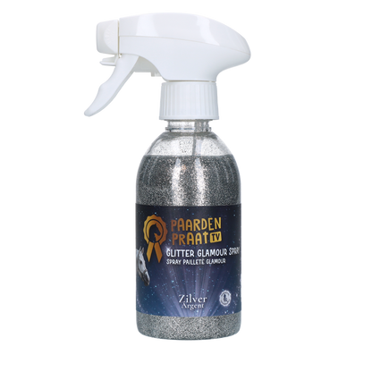 Paardenpraat TV Glitter Glamour Spray Silver
