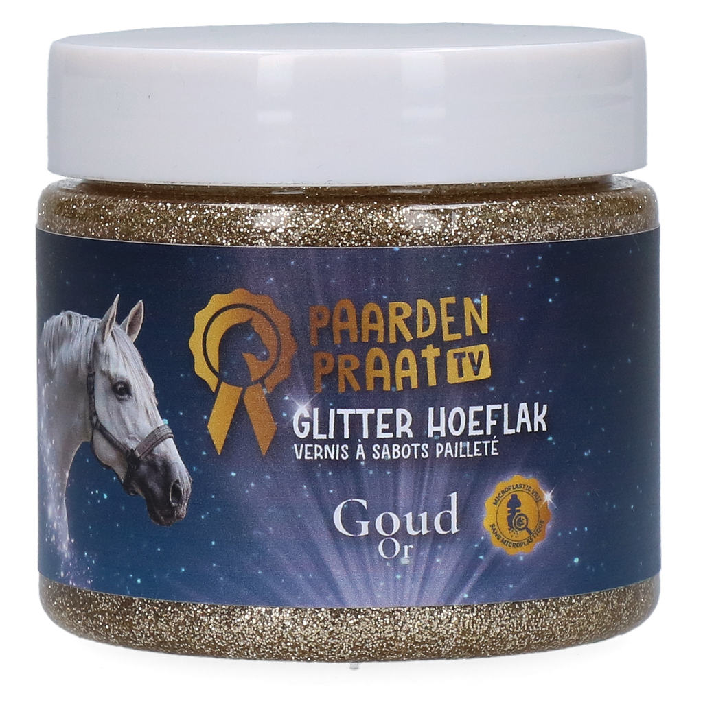 Paardenpraat TV Glitter Hoof Polish Gold