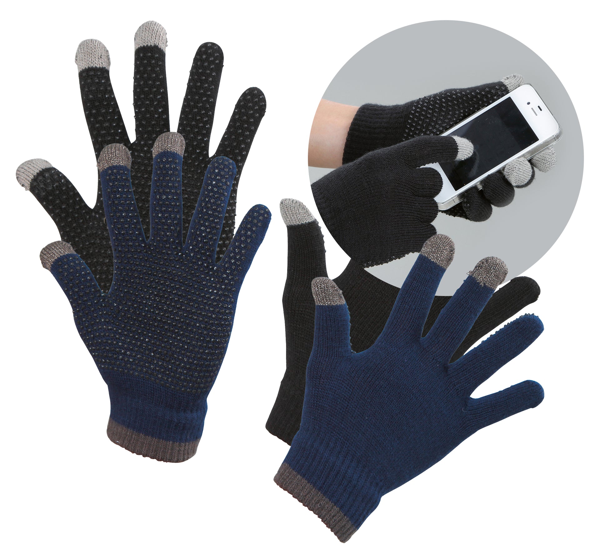 Riding glove Magic Touch Black 1size4all