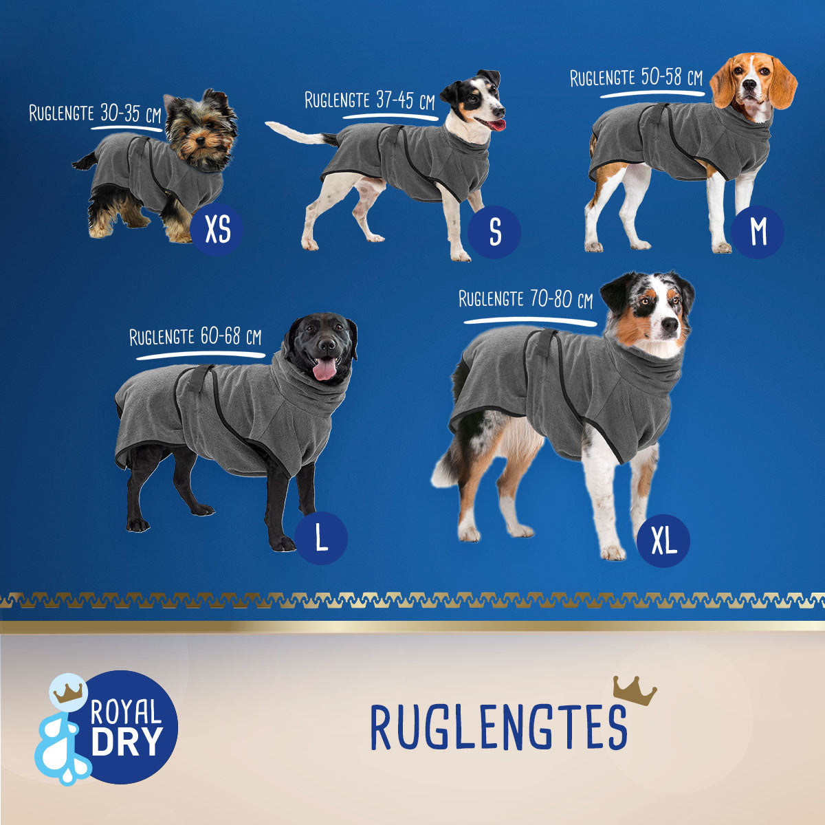 Royal Dry Bathrobe For Dogs XS