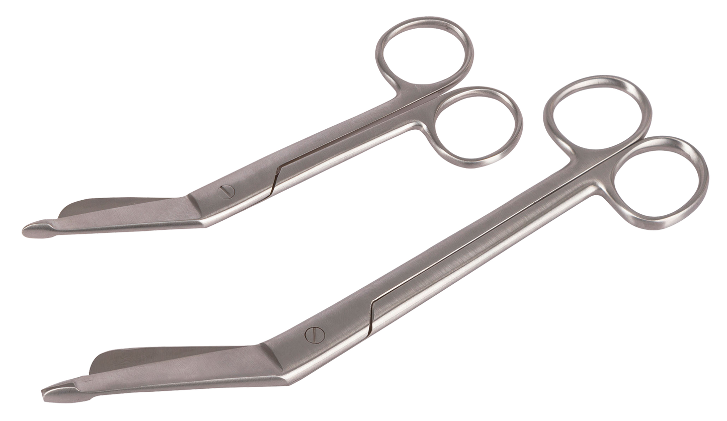 Stainless steel bandage scissors 145 mm (non serrated edge) 200 mm
