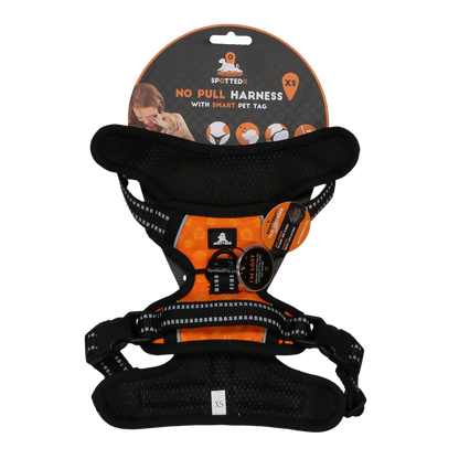 Spotted! Pro No Pull Harnas Orange XS