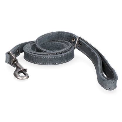 Spotted! Pro Leather Dog Leash Grey